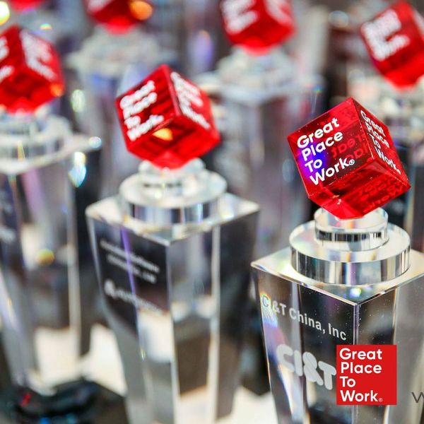 CI&T China Great Place to Work trophies