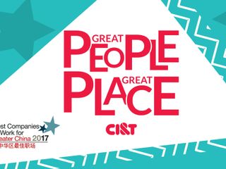 CI&T Great People Great Place logo in a green background