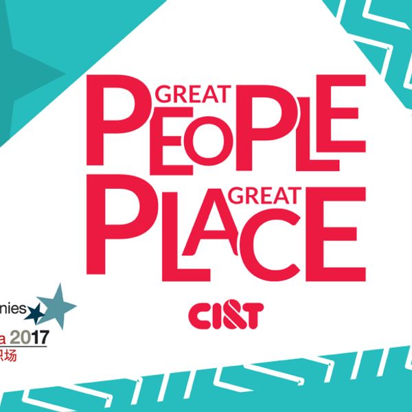 CI&T Great People Great Place logo in a green background