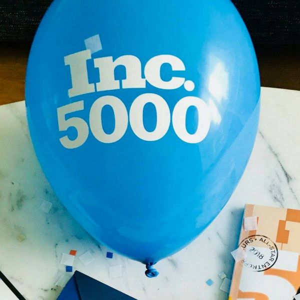 Inc500 blue balloon