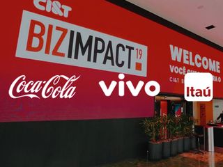 Hall de entrada do Business Impact Summit