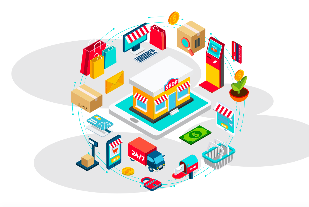 Consumer Packaged Goods: A Guide To Building Relationships With Customers hero image with an illustration of all things CPG