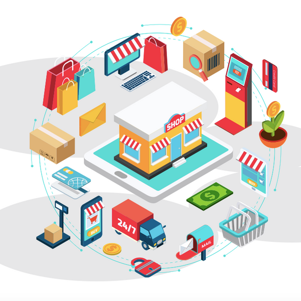 Consumer Packaged Goods: A Guide To Building Relationships With Customers hero image with an illustration of all things CPG