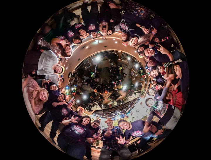 CI&T employees celebrating in CI&T Music Festival