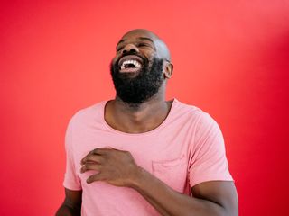 Man smiling
