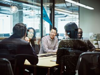 People sitting around a table