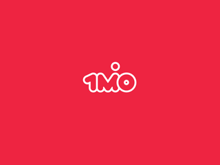 Fundo vermelho logotipo 1mio