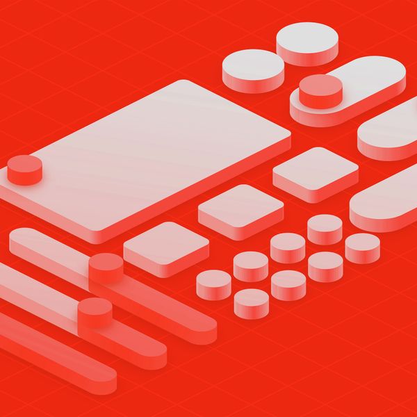 Isometric-user-interface-UI-UX-design-system