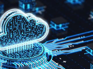 3D illustration render of a technologic cloud representing big data concept