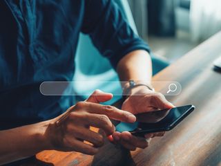 seo search technology engine optimization with blank search bar