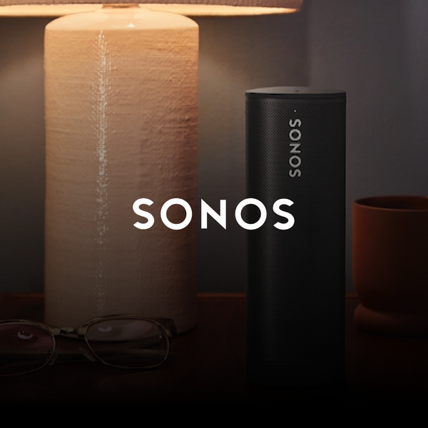 A Sonos equipment on a bed table