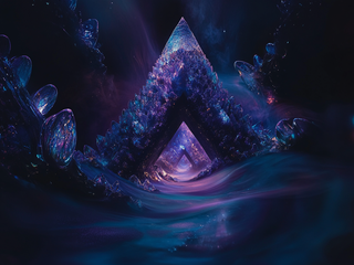 Modern Triangle representation futuristic