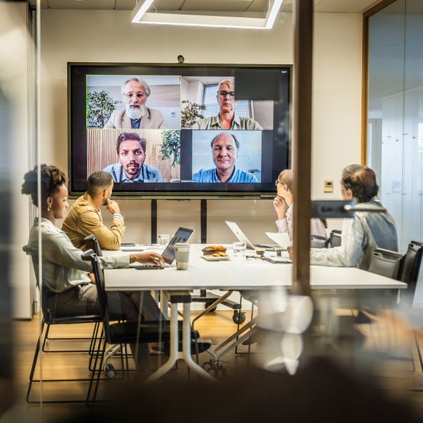 Hybrid team meeting