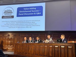Rafael Rossioli and other execs at a panel during an event in London 