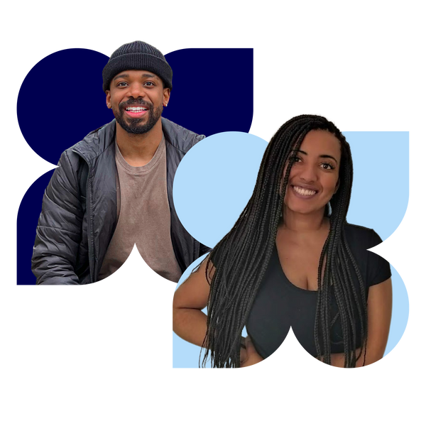 Andreia (Squad Leader) e o Gleyson (Developer)