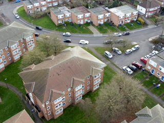 Social Housing properties seen from above