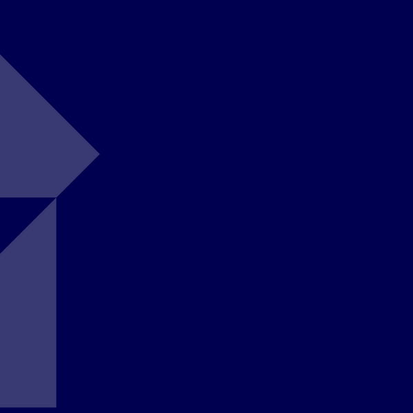 A dark navy blue abstract background featuring a subtle geometric pattern of overlapping squares on the left side.