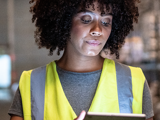 Woman working