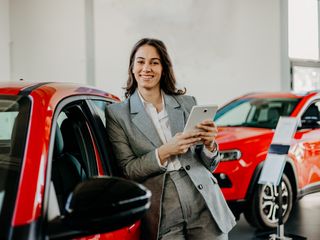 Woman working